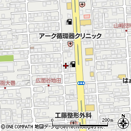 秋田県秋田市広面谷地沖22周辺の地図