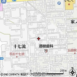 秋田県秋田市手形十七流28-1周辺の地図