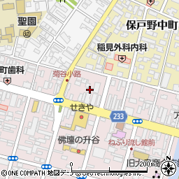 秋田県秋田市保戸野通町周辺の地図