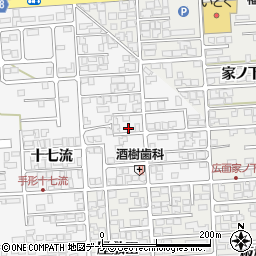 秋田県秋田市手形十七流28周辺の地図