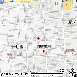 秋田県秋田市手形十七流28-5周辺の地図