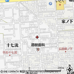 秋田県秋田市手形十七流28-2周辺の地図