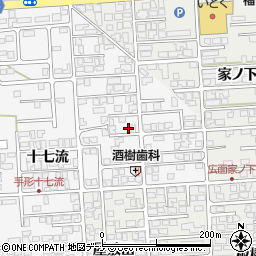 秋田県秋田市手形十七流28-3周辺の地図
