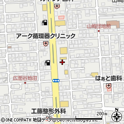 秋田県秋田市広面谷地沖15周辺の地図