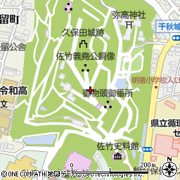 千秋公園周辺の地図