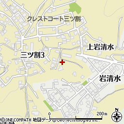 岩手県盛岡市三ツ割上岩清水20周辺の地図