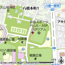 秋田市スポーツ少年団周辺の地図