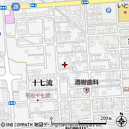 秋田県秋田市手形十七流40-1周辺の地図