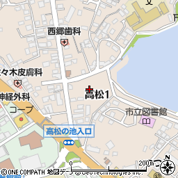 岩手県盛岡市高松1丁目11周辺の地図