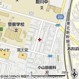 平和台公民館周辺の地図