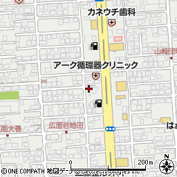 秋田県秋田市広面谷地沖24周辺の地図