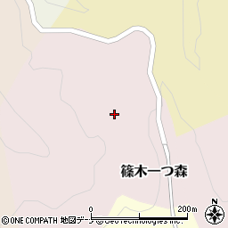 岩手県滝沢市篠木一つ森周辺の地図