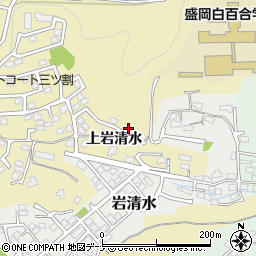 岩手県盛岡市三ツ割上岩清水67周辺の地図