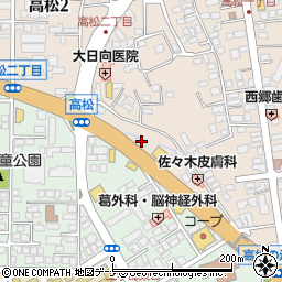 パナソノックテレコム東北ＰＴ社高松事務所周辺の地図