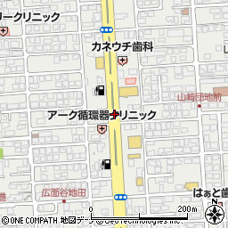 秋田県秋田市広面谷地沖周辺の地図