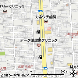 ステーキガスト秋田広面店周辺の地図