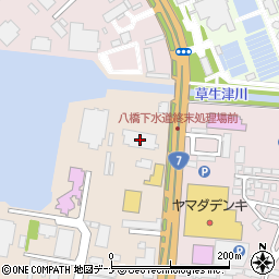 秋田県秋田市川尻町大川反233-84周辺の地図