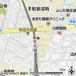 秋田県秋田市手形新栄町3周辺の地図