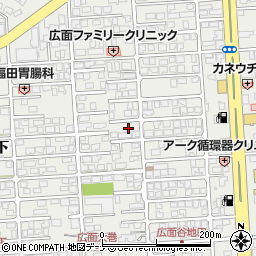秋田県秋田市広面大巻周辺の地図