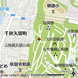 秋田県秋田市千秋公園1-11周辺の地図