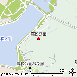 高松公園周辺の地図