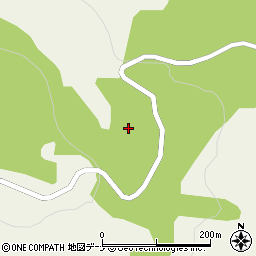 亀ケ森牧場周辺の地図
