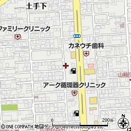 秋田県秋田市広面谷地沖31周辺の地図