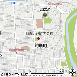 山崎団地町内会館周辺の地図