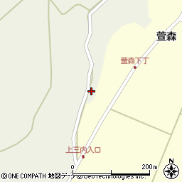 秋田県秋田市河辺三内三内段86周辺の地図