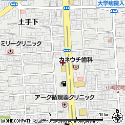 ワークマンプラス秋田広面店駐車場周辺の地図