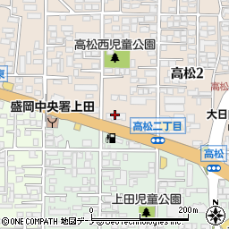 株式会社岩電　盛岡北営業所周辺の地図