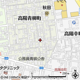 秋田県秋田市高陽青柳町8-28周辺の地図