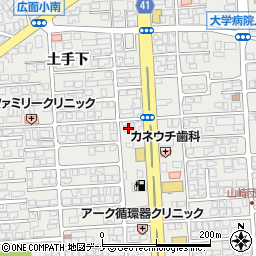 秋田進学塾　エデュグループ個別指導校ステップ１・広面校周辺の地図
