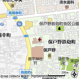 日本年金機構秋田年金事務所周辺の地図