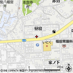 秋田県秋田市広面昼寝44周辺の地図