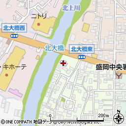 カラオケメガクレヨン　盛岡バイパス店周辺の地図