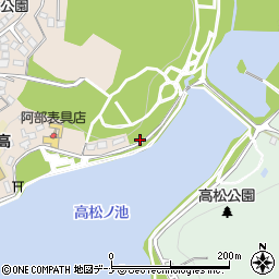 高松公園トイレ１周辺の地図