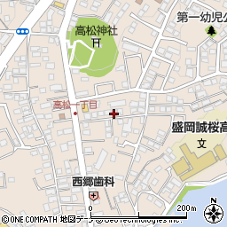 総合探偵調査機関・日本探偵岩手事務所周辺の地図