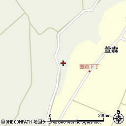 秋田県秋田市河辺三内三内段周辺の地図