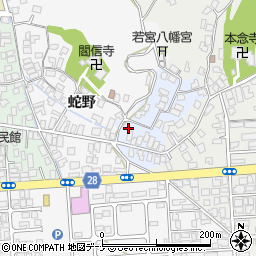 秋田県秋田市蛇野9周辺の地図