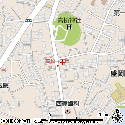 ファミリーマート盛岡高松一丁目店周辺の地図