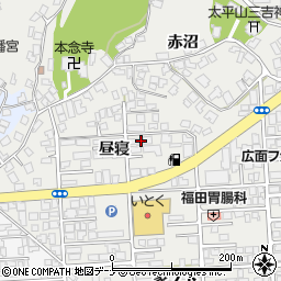 秋田県秋田市広面昼寝32周辺の地図