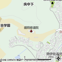 盛岡修道院周辺の地図