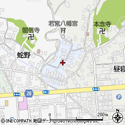 秋田県秋田市蛇野27周辺の地図