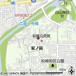 秋田魁新報松崎販売所周辺の地図