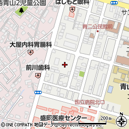 能美防災株式会社　盛岡営業所周辺の地図