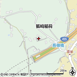 岩手県盛岡市上田狐崎稲荷104-10周辺の地図