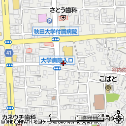 秋田銀行広面支店周辺の地図