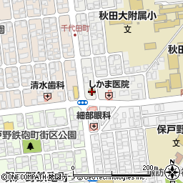 ローソン秋田保戸野原の町店周辺の地図
