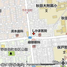 秋田県秋田市保戸野原の町8-43周辺の地図